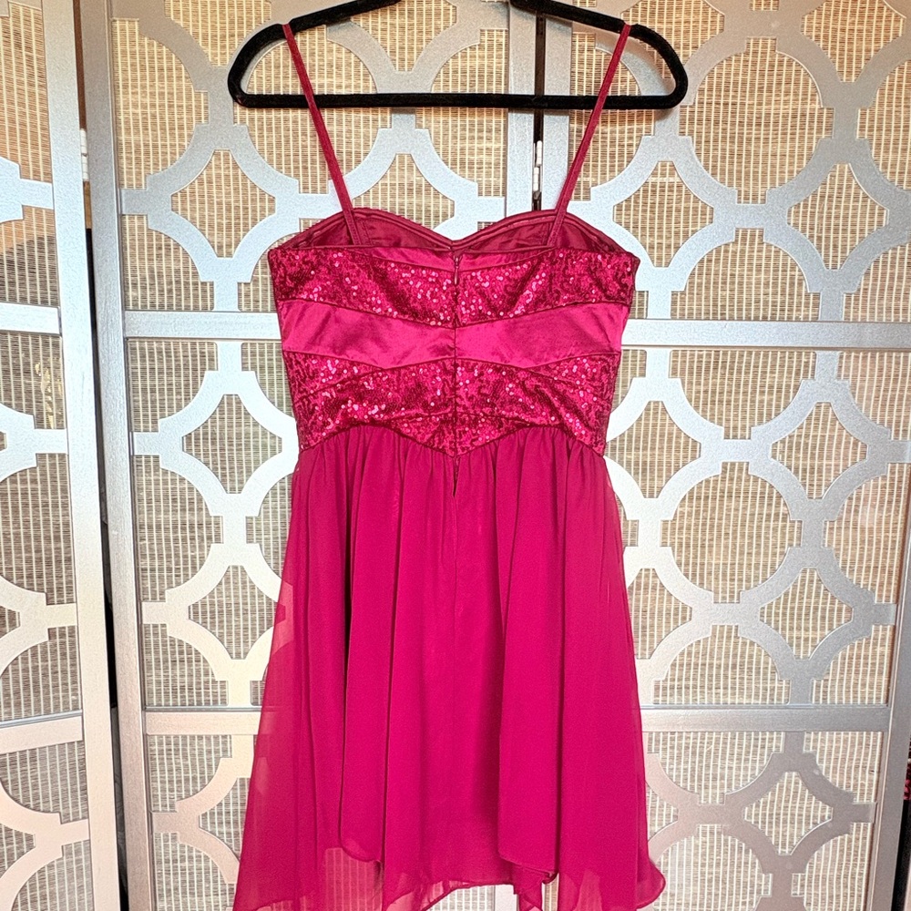 Adrianna Papell Pink Ruched Bustier Mini Dress - Picture 4 of 8
